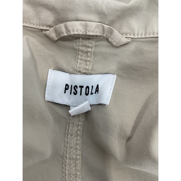 Pistola 'Meg' White Short Sleeve Zip Front Romper Size S - Picture 4 of 5